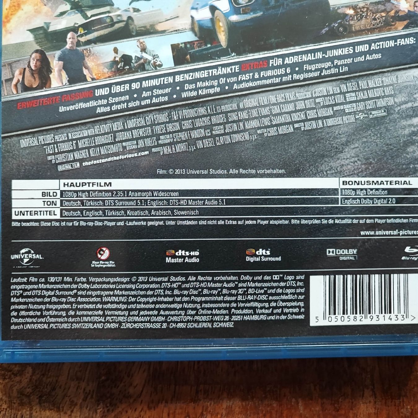Tutti i DVDs: Fast & Furious 6 - Blu-ray Disc – Usato da Dübendorf venduto da kb86_MOVIE 2