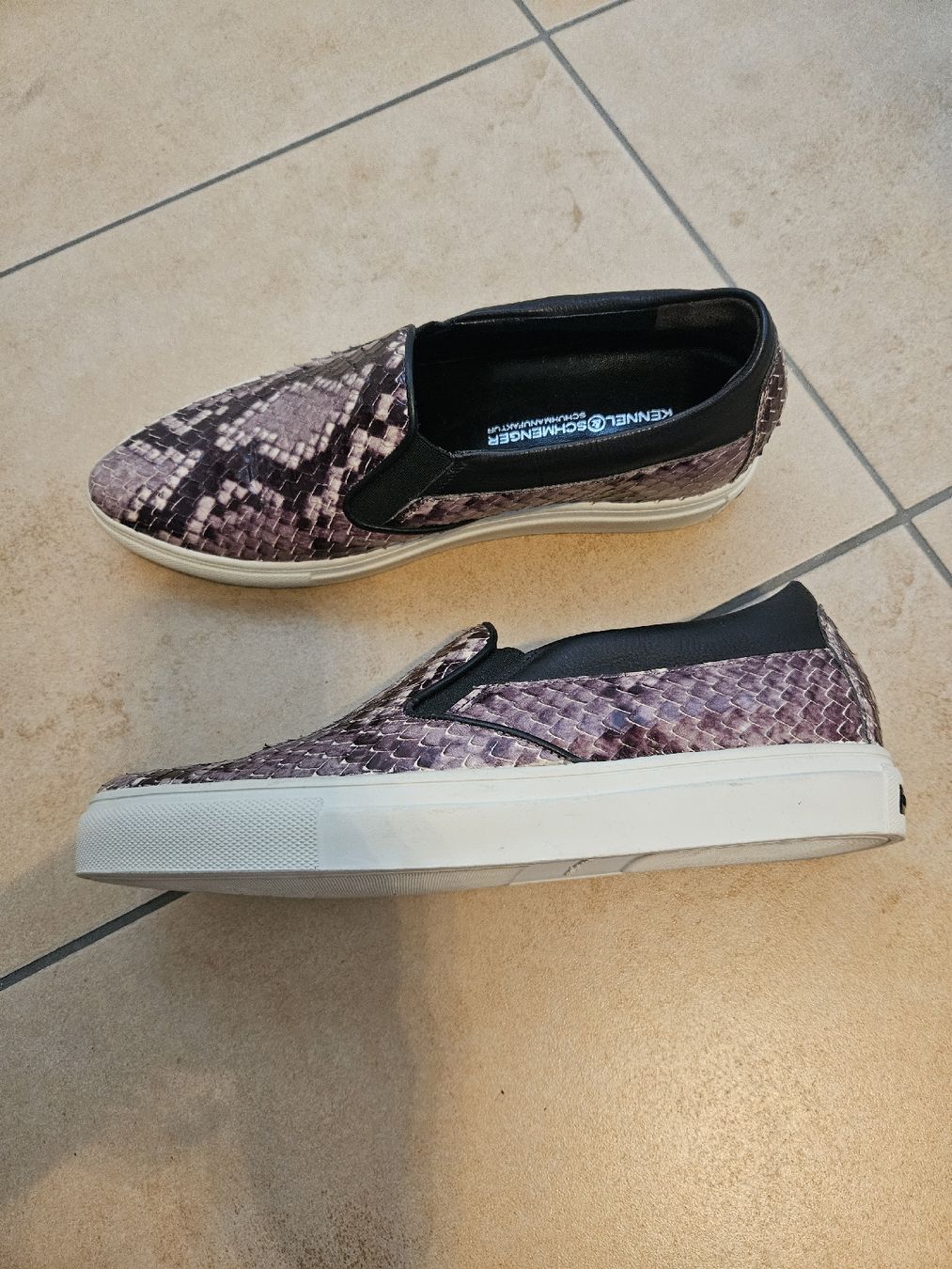 Kennel + Schmenger Scarpe da donna: Kennel & Schmenger Slipper, Schlangenmuster, Grösse 4.5 – Usato da Steckborn venduto da suz_v2v6 6