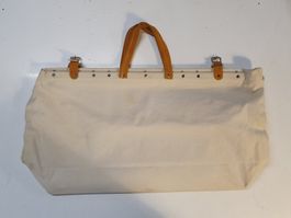 Arbeitsmappe weiss mit Ledergriff 60 x 33
