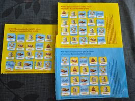 Coop Sammelmarken Splash Aktion 3 volle Sammelkarten