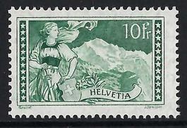 10 FR. JUNGFRAU, SBK 179, NEU o. FALZ (*/**), 350.-/800.-