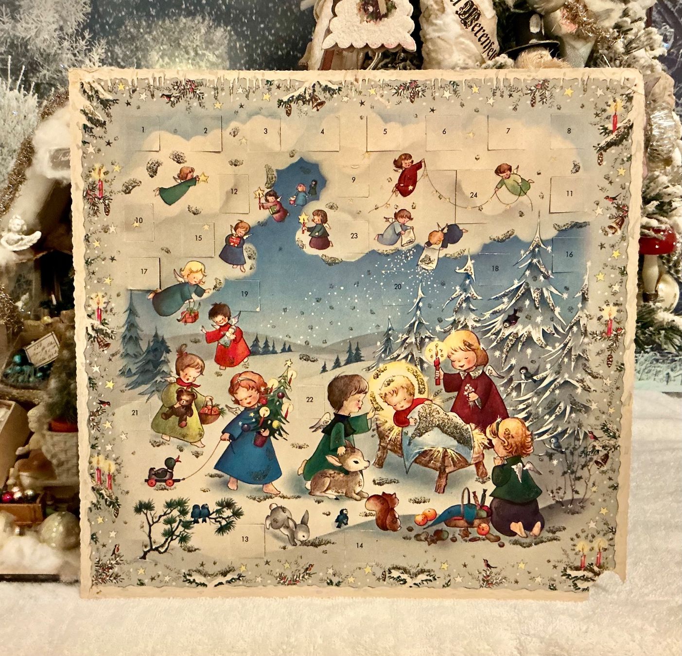 Calendriers: ALTER ADVENTSKALENDER 1950 – D'occasion à Zell LU par Silvermemory 2