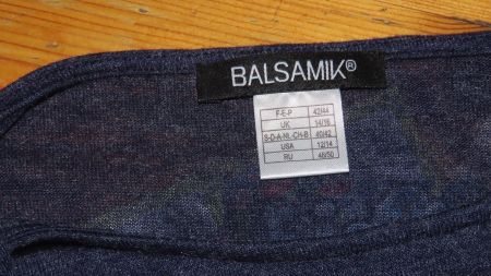 Pull manches longues femme BALSAMIK bleu foncé T40/42