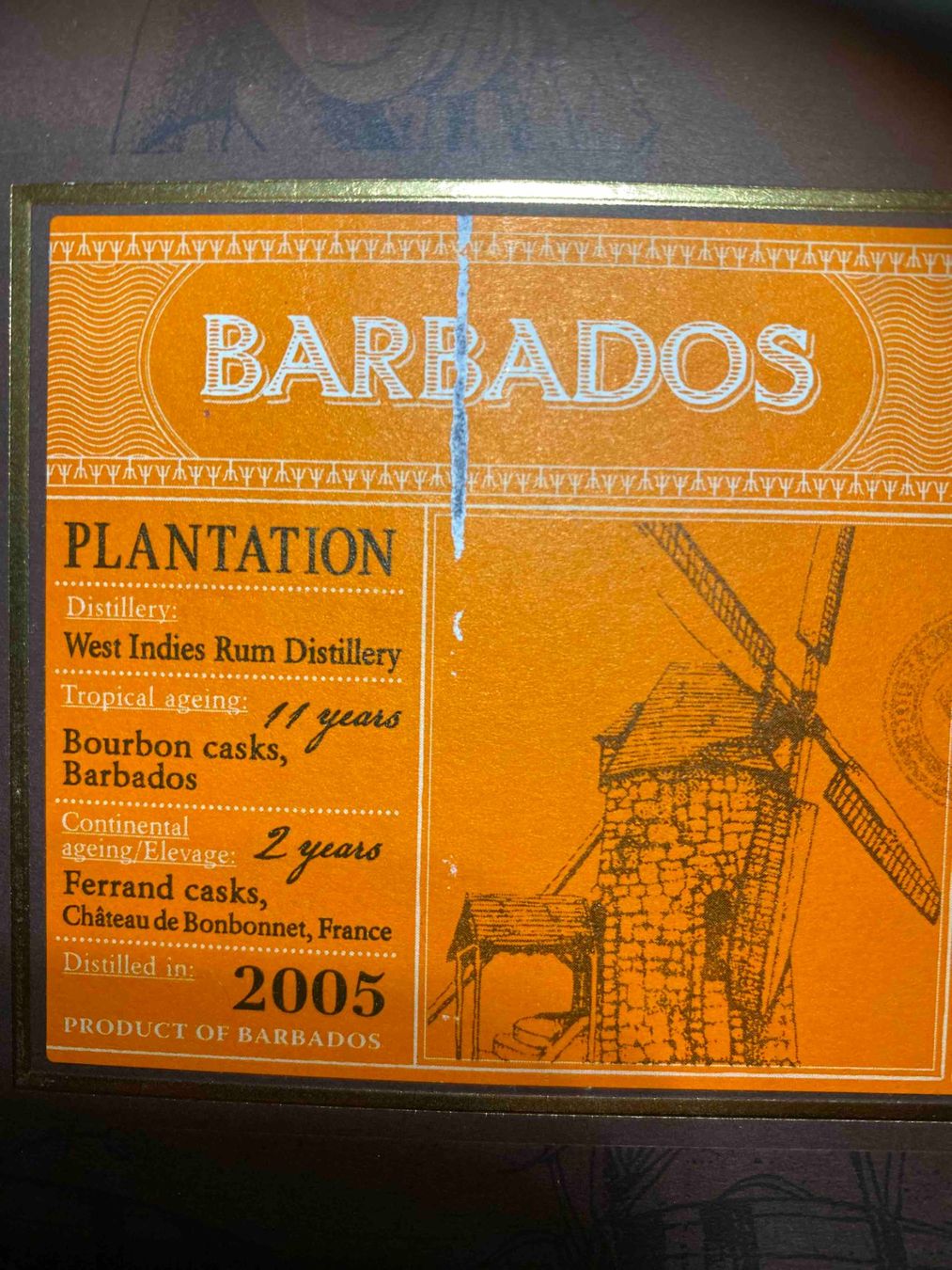 Bevande alcoliche: Plantation Rum Barbade 2005, Édition Limitée, bouteille – Nuovo e nell'imballaggio originale da Cornaux NE venduto da THX01 4