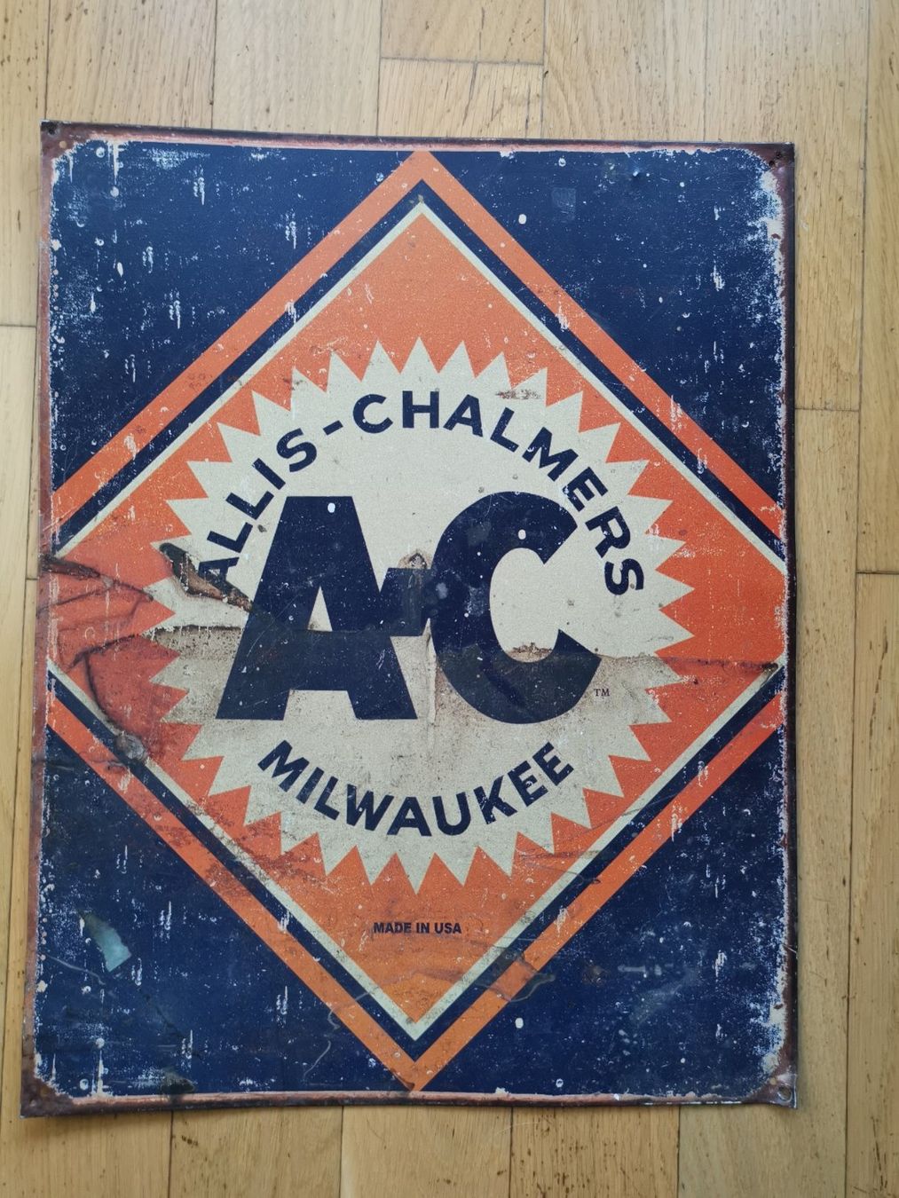 Schilder: Blechschild Allis Chalmers Milwaukee – Gebraucht aus Koppigen von mic_v7ms