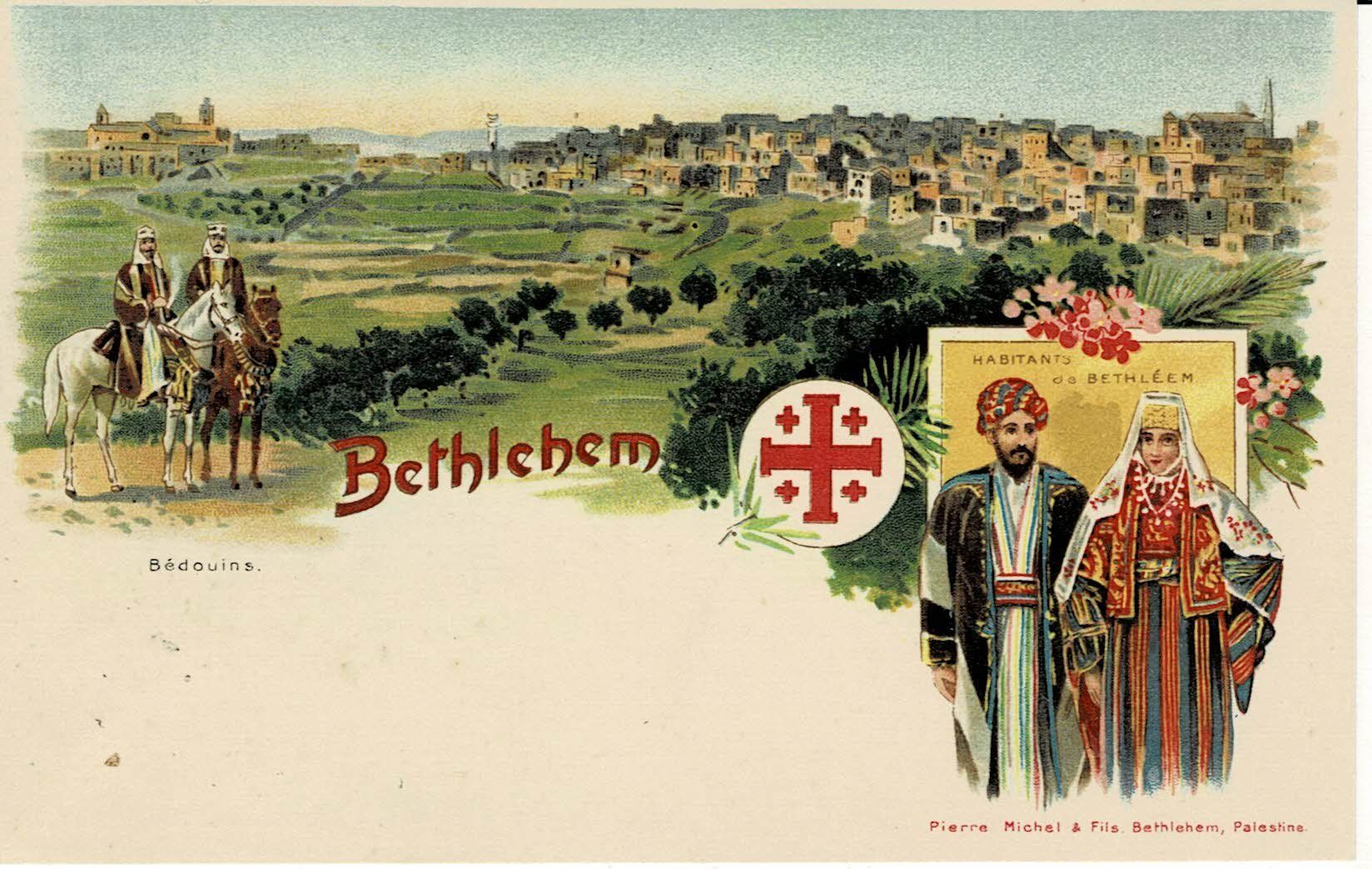 Cartoline postali: BETHLEHEM Westjordanland um 1900! – Usato da Hergiswil NW venduto da Kartenfrau