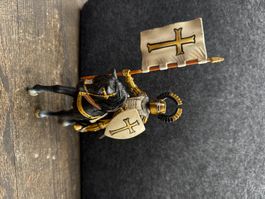 Schleich Ritter auf Pferd goldfarben guter Zustand