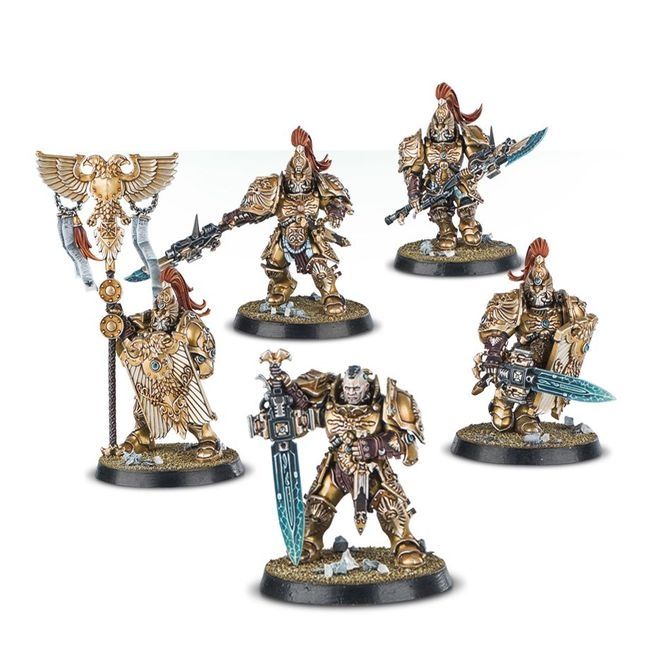 Kit di modellismo & Modellini statici: 5 Custodian Guard Custodes Warhammer 40.000 Horus Heresy – Nuovo (secondo la descrizione) da Zürich venduto da kitkis