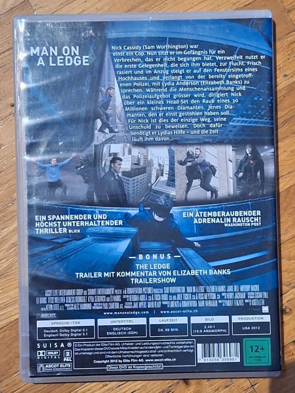 Tous les DVDs: Man on a ledge – D'occasion à Wallisellen par Sawr 1