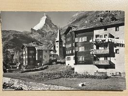 Ansichtskarte von Zermatt VS mit Matterhorn von 1962