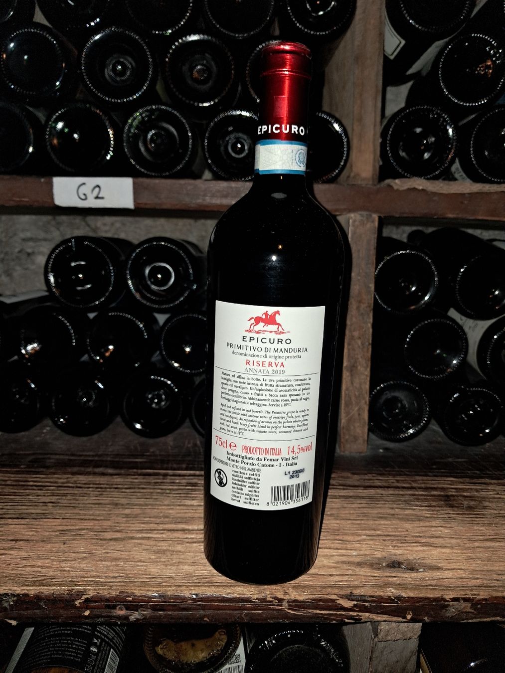 Vino: Epicuro Primitivo di Manduria Riserva DOP 2019 – Nuovo e nell'imballaggio originale da Le locle venduto da juliensaran 3