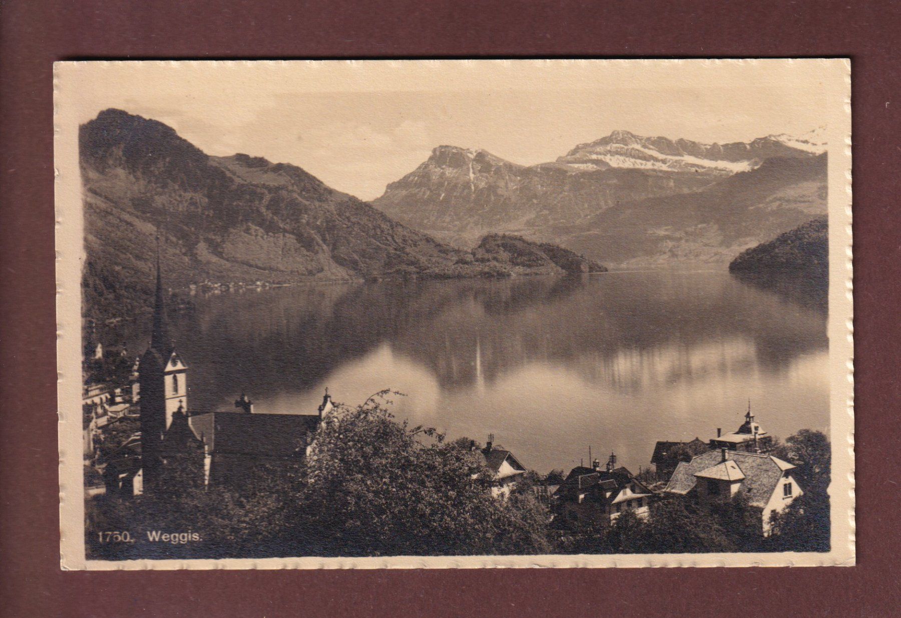 Cartoline postali: WEGGIS - Teilansicht – Usato da Pully venduto da nicecards-shop