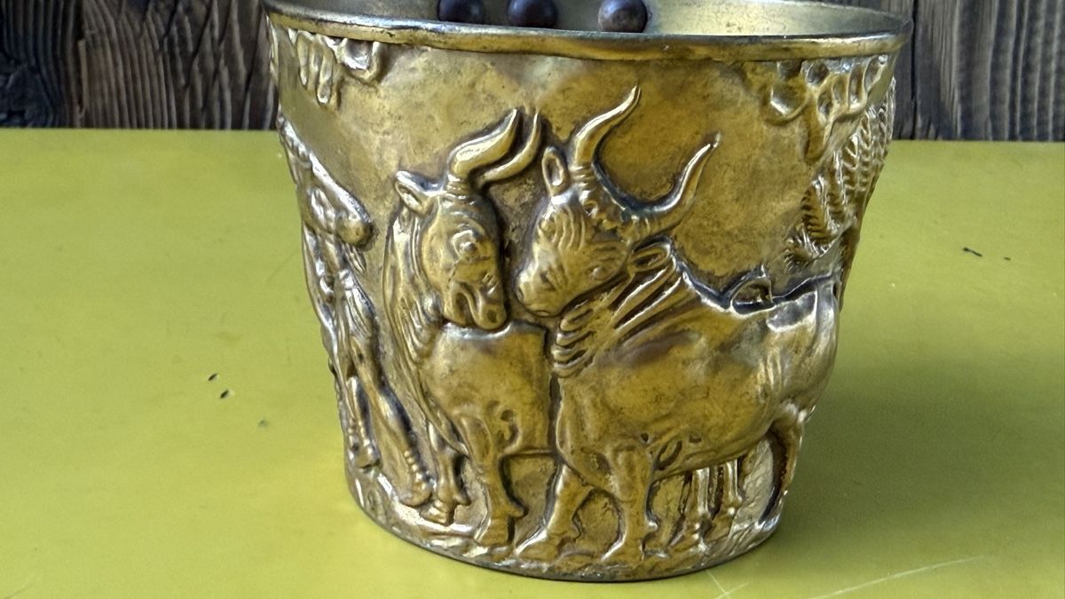 Tazze: Vaphio Becher Metall feuervergoldet – Usato da Riedholz venduto da Frettchen63 7
