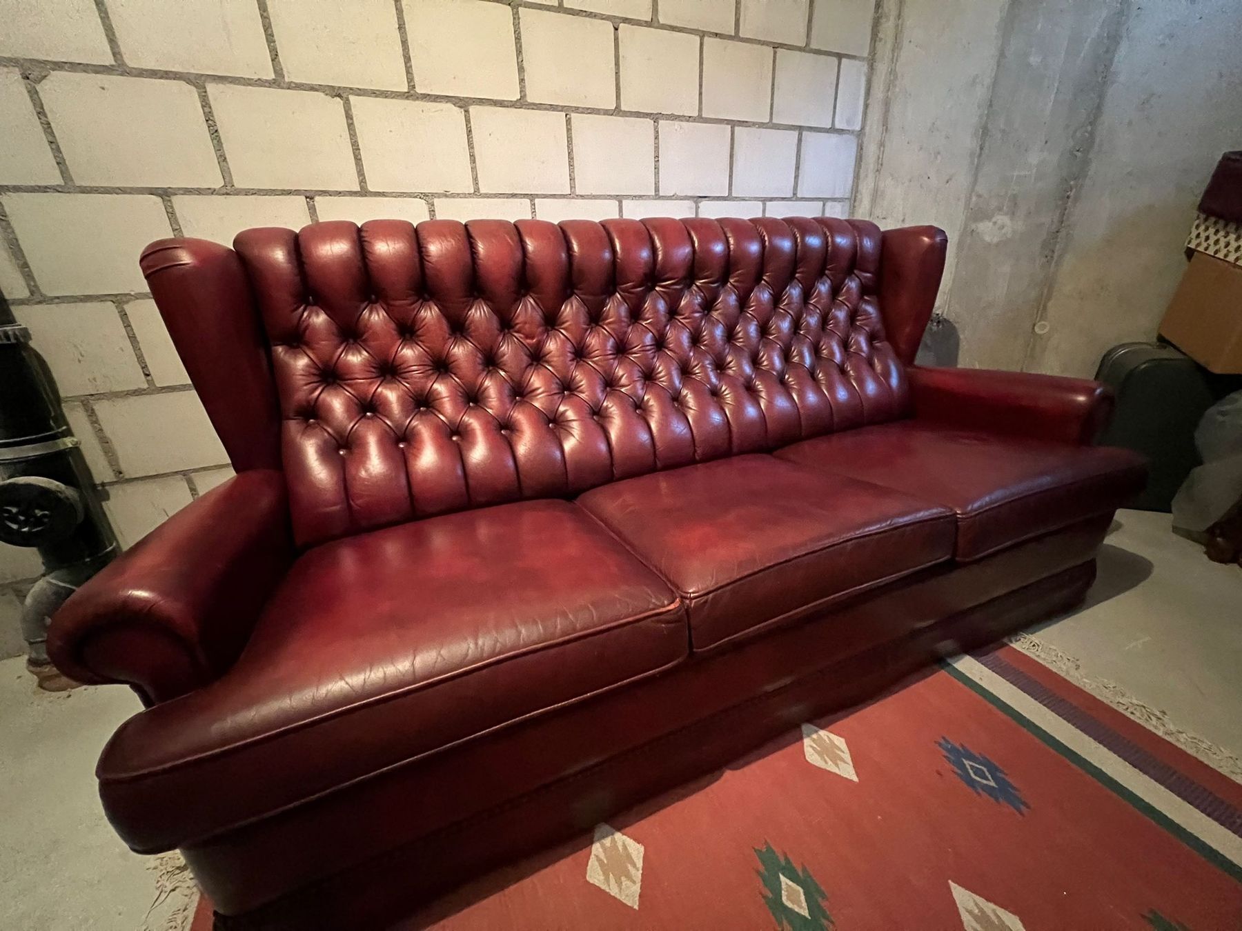 Divani: Ledersofa im Chesterfield Style – Usato da Bonaduz venduto da car_9bgh 3