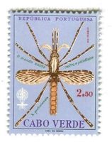 Briefmarke "Kampf gegen Malaria". Kap Verde
