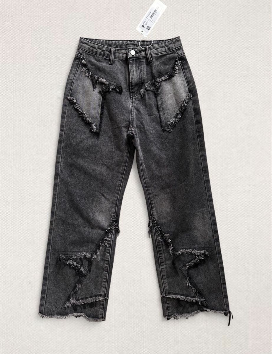 Hosen: Jeans Peakpride schwarz mit Sternen  – Neu (gemäss Beschreibung) aus Wohlen AG von jes_9c79