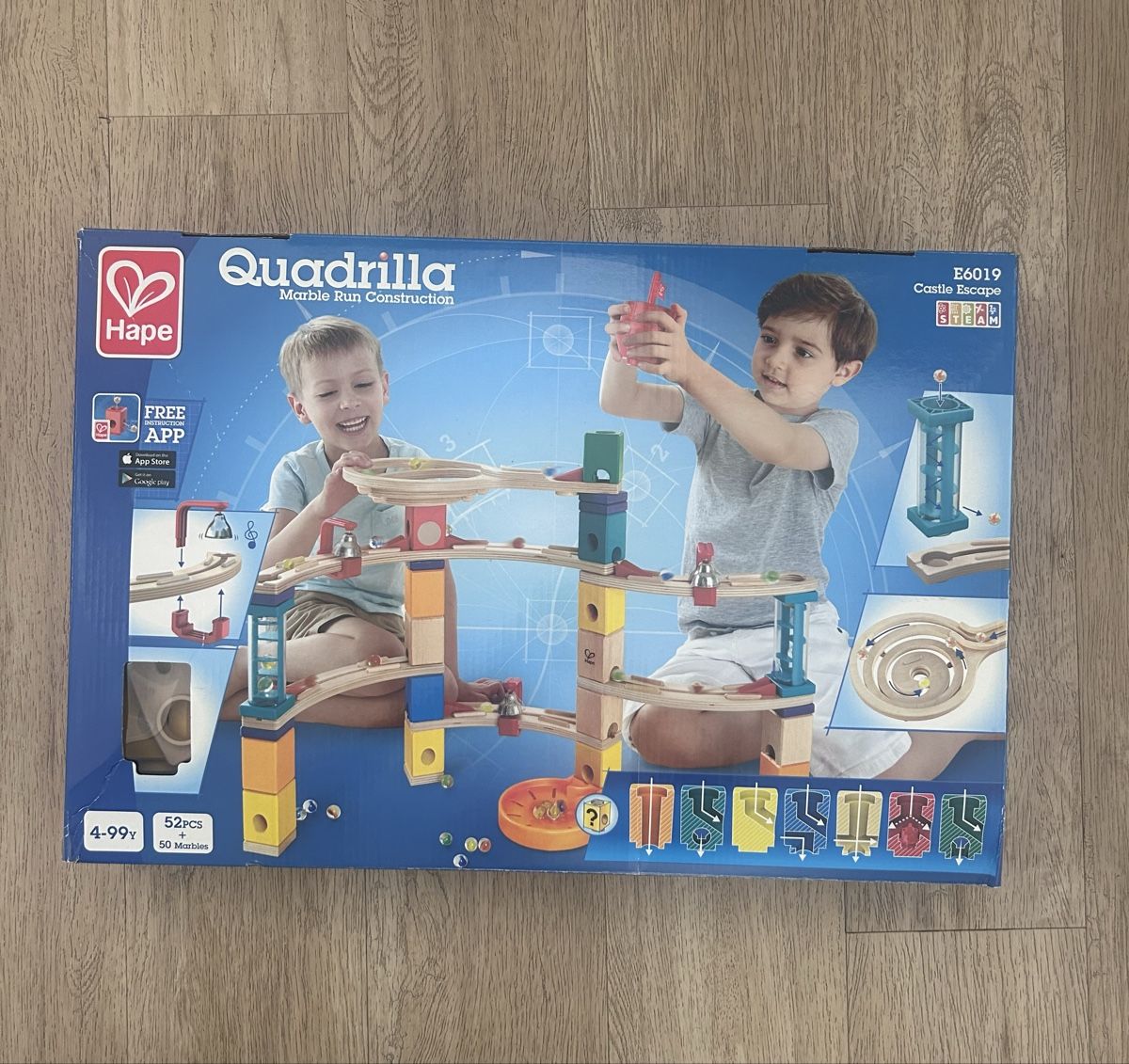 Quadrilla Giocattoli: Hape Quadrilla Kugelbahn ab 4 Jahren – Usato da Henau venduto da Lucy1979