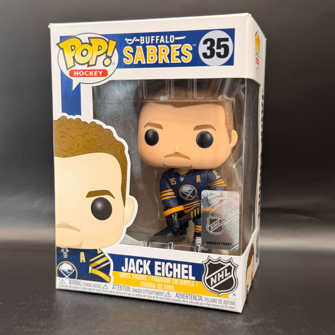 Funko Statuette: Funko Pop! NHL Jack Eichel 35 – Usato da Düdingen venduto da Nerdworld