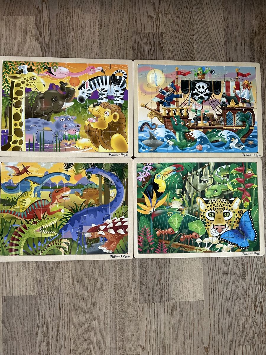 Puzzles: Lot de 4 puzzles en bois – Gebraucht aus La Brévine von Pascal_79
