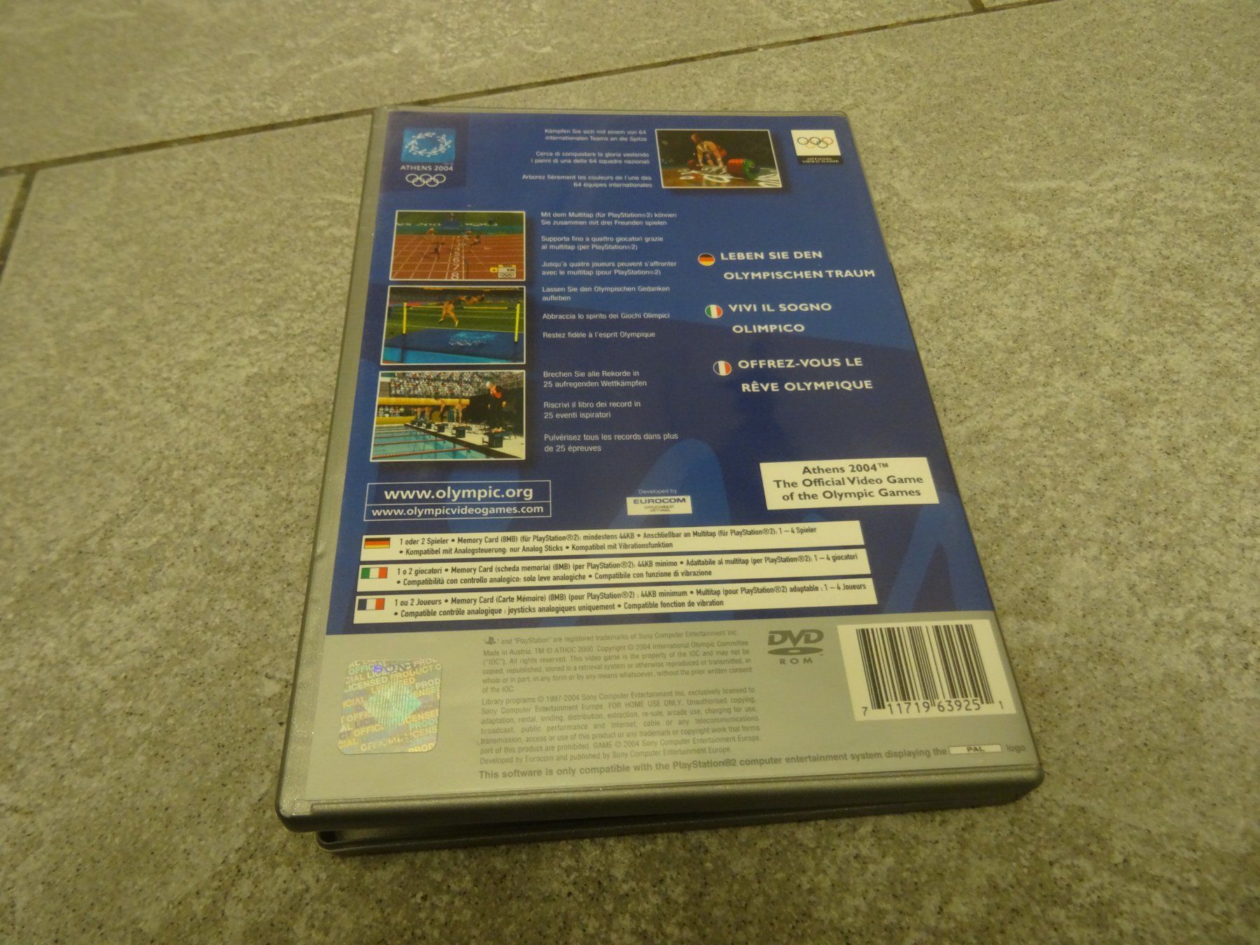 Sony Spiele: Playstation 2 PS2 - Athens 2004 Platinum – Gebraucht aus Olten von Disc-Ausverkauf 2