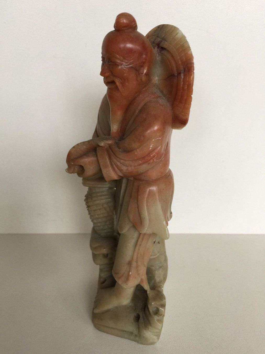 Statuette: Statuette sage chinois avec poisson – Usato da Cossonay-Ville venduto da Les_1001_perles 1