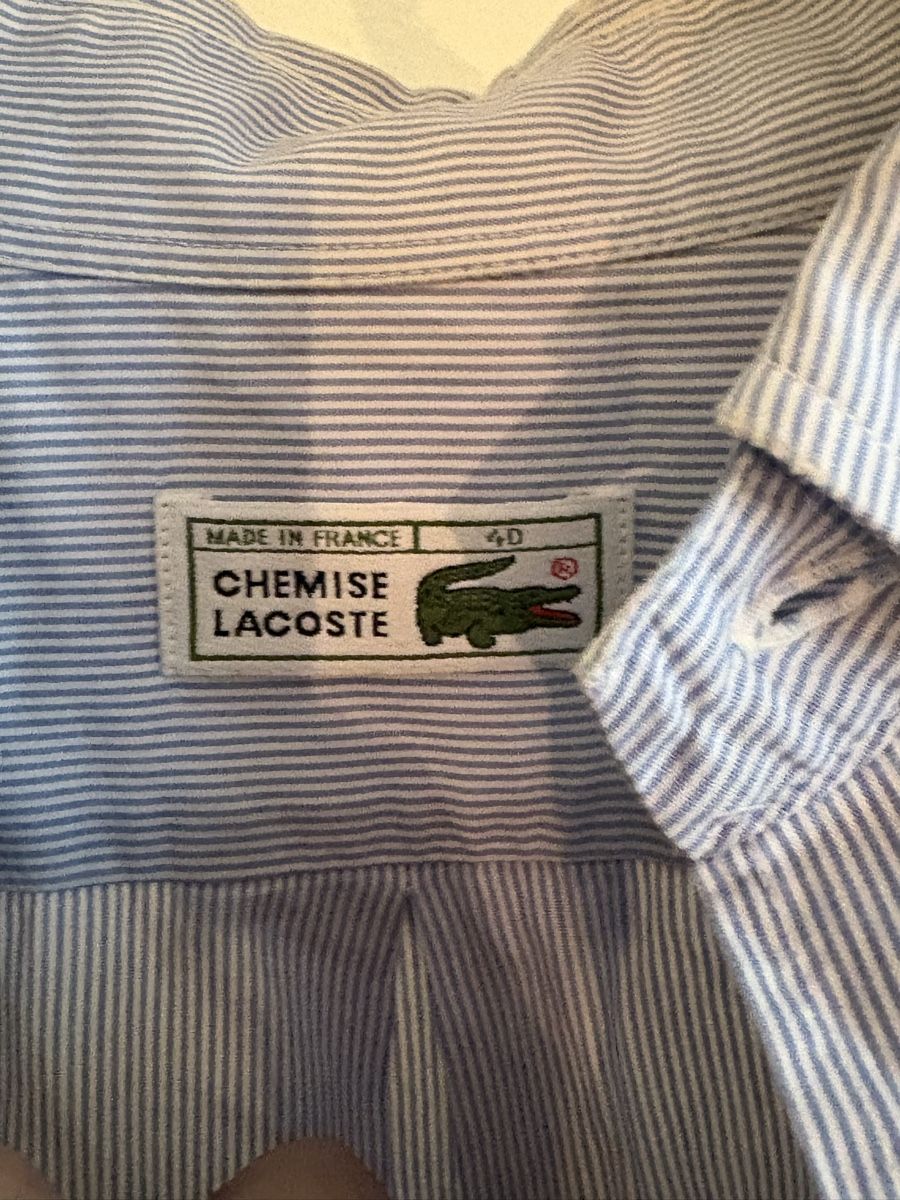Lacoste Camicie: Chemise Lacoste vintage rayée, Size 40 – Usato da Neuchâtel venduto da sharposneaks 4