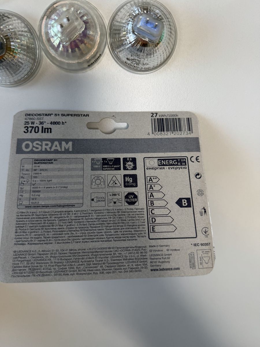Lampade: OSRAM Halogenlampen GU 5.3 Restposten – Usato da Beckenried venduto da chef3945 1