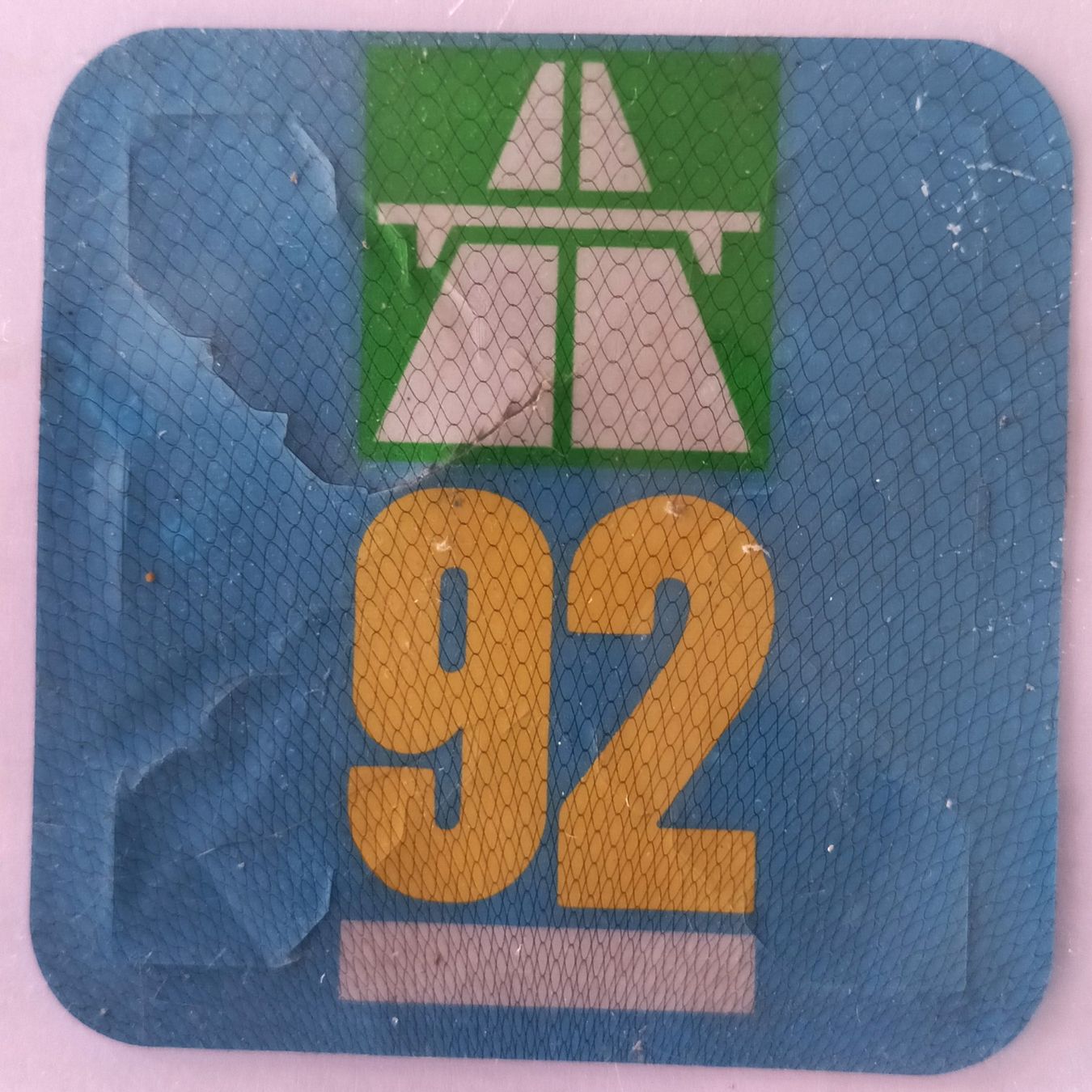 Autobahnvignetten: Vignette 1992, gebrauchte Autobahnvignette 92 – Gebraucht aus Bülach von gmstart 1