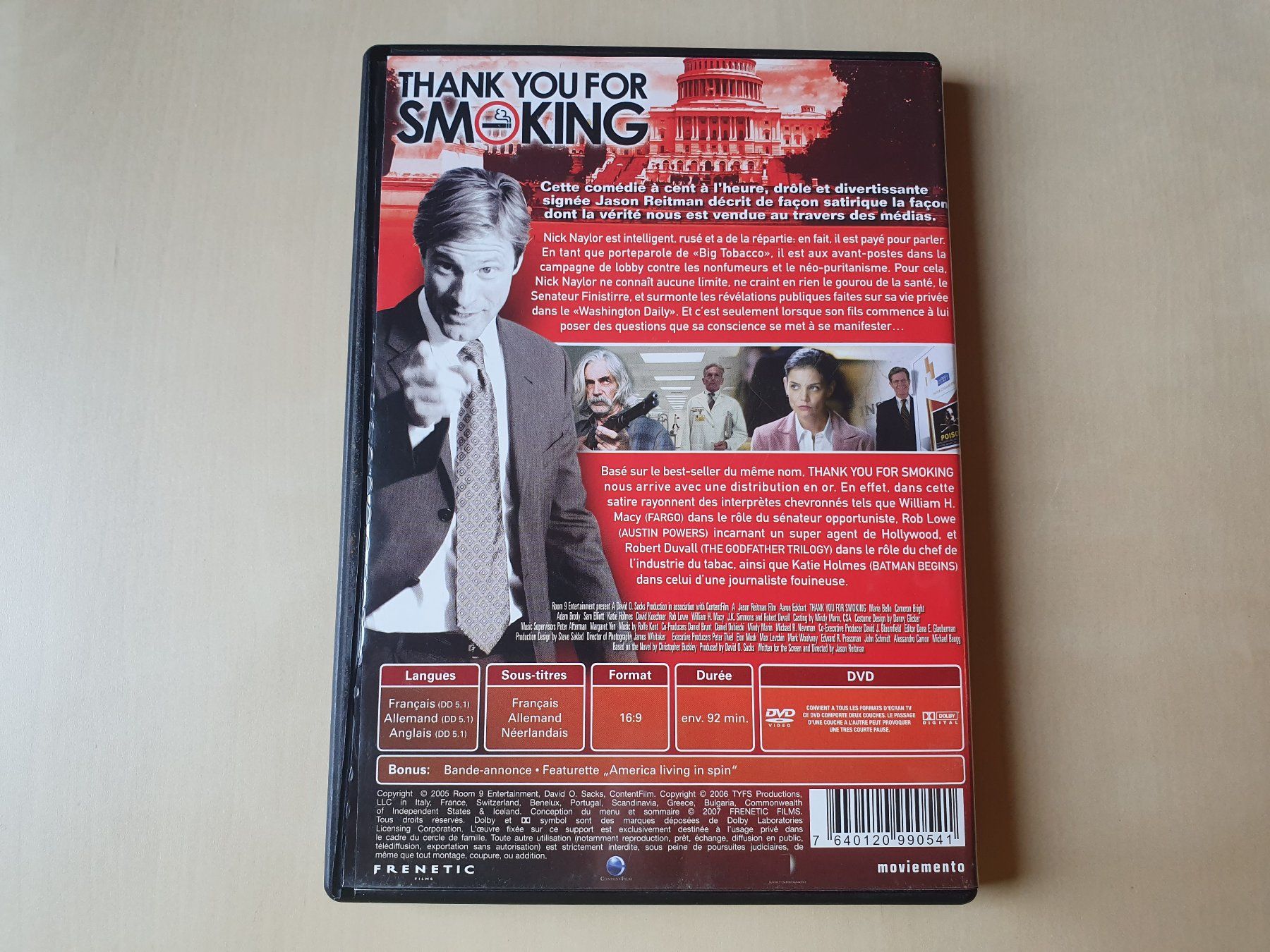 Alle DVDs: Thank you for Smoking – Gebraucht aus Stansstad von collectorsshop 1