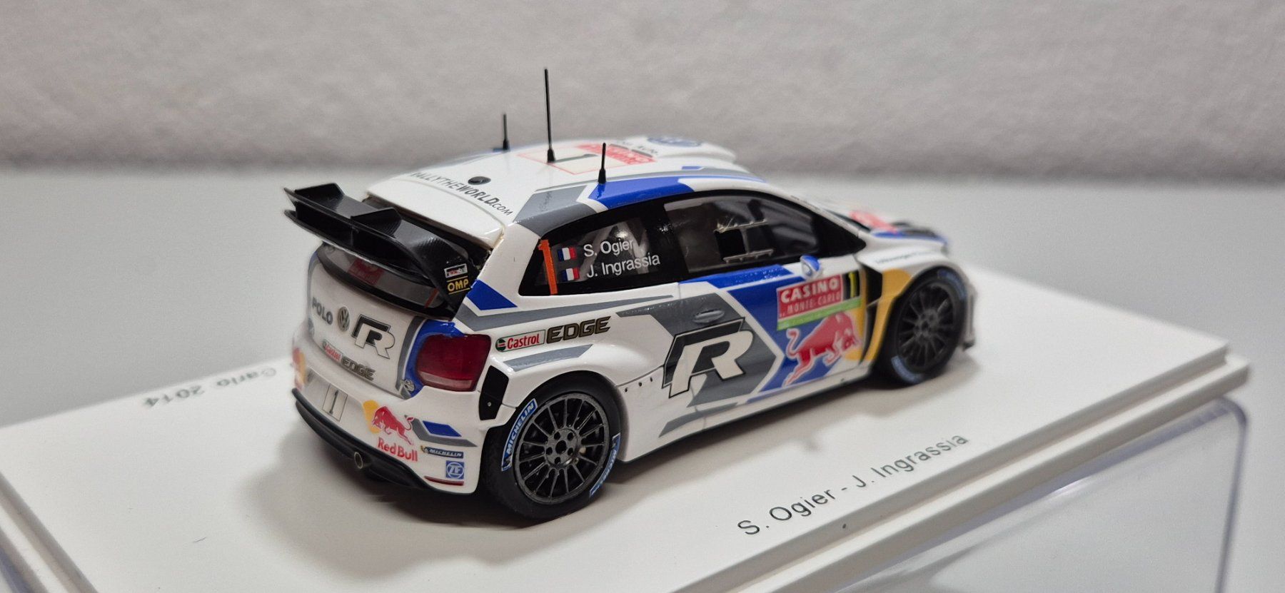 Volkswagen Modellini d'auto: Polo R WRC Winner Monte Carlo 2014 – Nuovo e nell'imballaggio originale da Riggisberg venduto da Mahali04 1