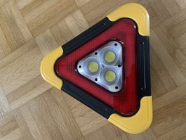 Warndreieck mit LED, wiederaufladbar - Top Zustand!
