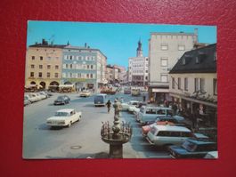 Aibling Deutschland Ludwigsplatz 1970 alte Autos (801)