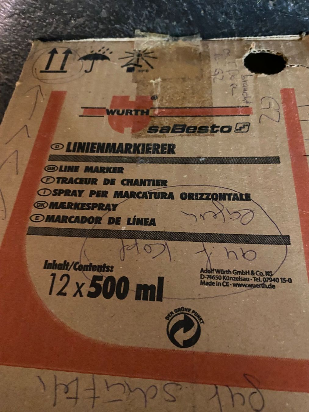 Sciablone: Ziffernschablone Strassenmarkierung 0- 9 mit Sprühfarbe Dose – Usato da Sarnen venduto da Pheggli 2