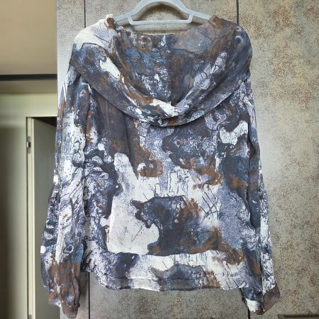 🐸 NILE KAPUZENBLUSE M BLUSE MIT KAPUZE VERMUTLICH SEIDE