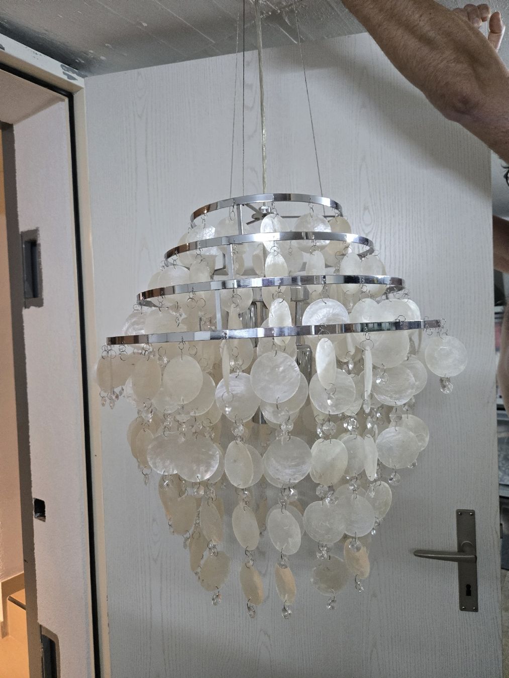 Micasa Lustres & lampes de plafonds: Hängelampe Perlmuttschalen weiss – D'occasion à Solothurn par Delirio82