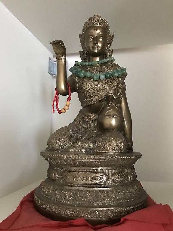 Statuette: Figur Khmer sitzende Bronze-Buddha – Usato da glattbrugg venduto da tto_9tyc