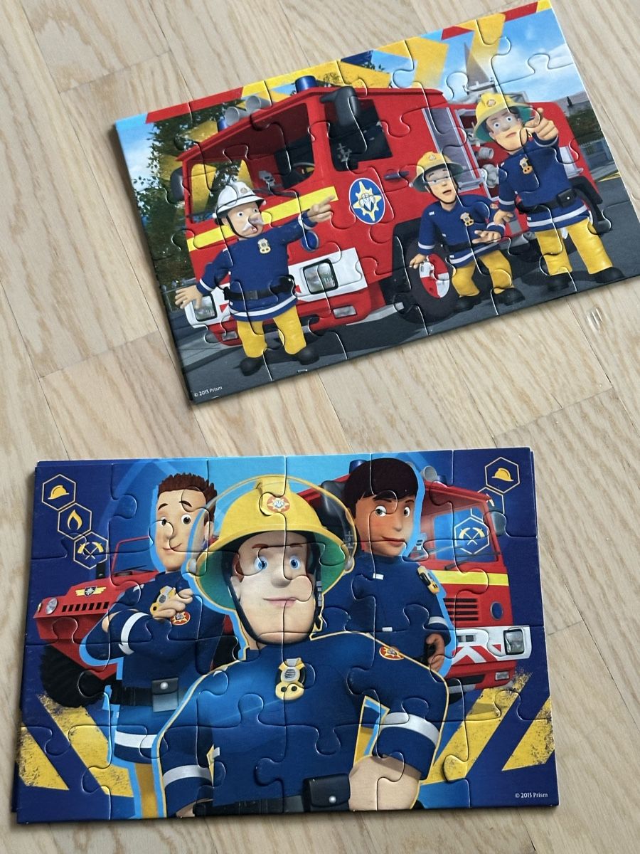Ravensburger Puzzle: 2x Ravensburger Puzzle Feuerwehrmann Sam, 4+, Top! – Usato da Esslingen venduto da mar_78x2 1