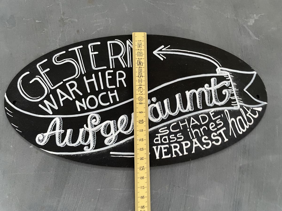 Tutte le decorazioni: Holztafel, handbeschriftet – Nuovo (secondo la descrizione) da Andelfingen venduto da Blumenwiese123 2