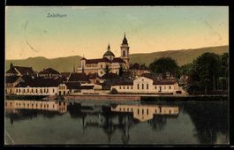 Solothurn, Stadtansicht mit Kirchen und 