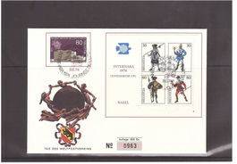 1974 Brief mit Internaba Block + Zusatzfrankatur