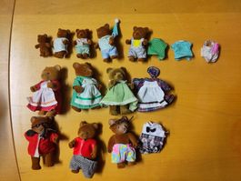 Vintage Sylvanian Families Bären – 1980er/90er –Sammlerstück