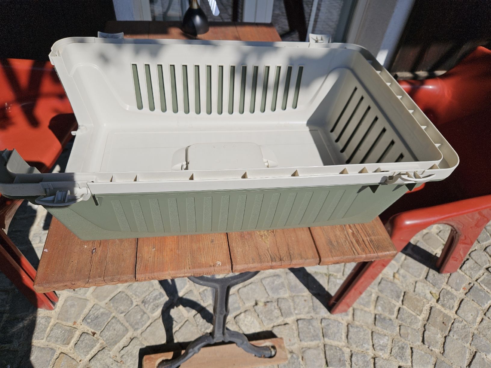 Gabbie, trasporto & Sicurezza: Robuste Hunde- / Katzen-Transportbox – Usato da Detligen venduto da im.paradisli 1