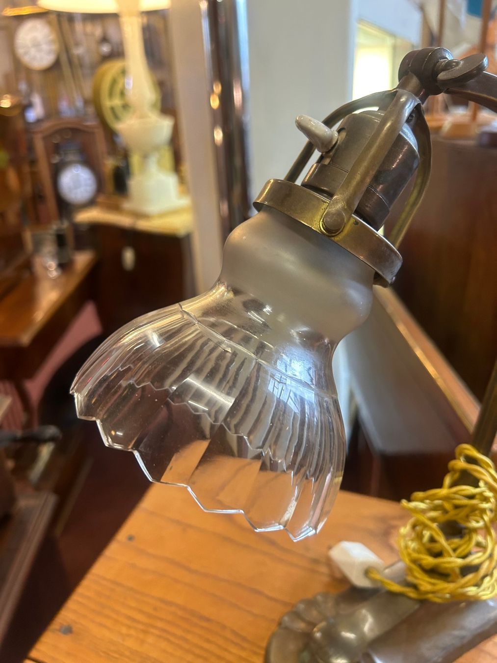 Lampade: Antike Jugendstil Tischlampe – Usato da Sugiez venduto da brockicenter 2
