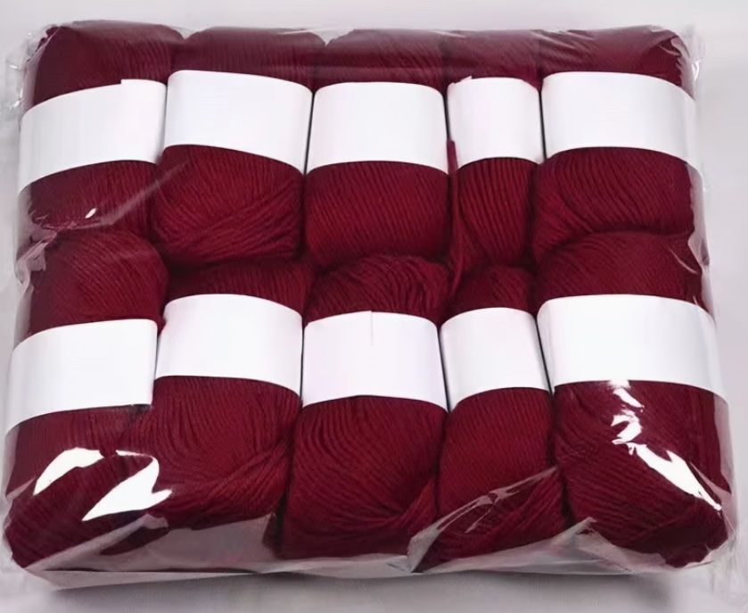 Lana: 10 Knäuel weinrotes, weiches Strickgarn – Nuovo e nell'imballaggio originale da Wagenhausen venduto da FrauLang