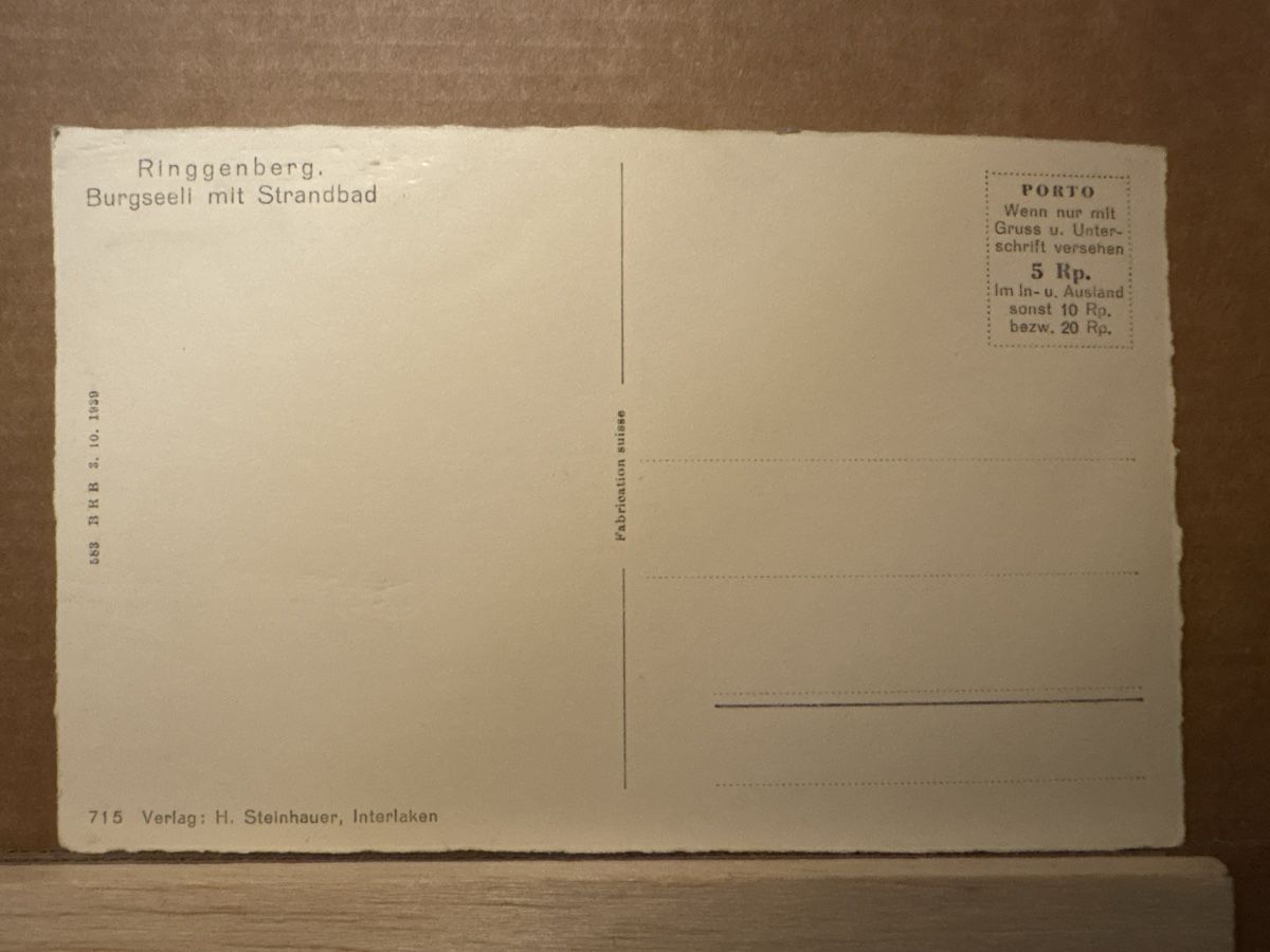 Cartoline postali: AK von Ringgenberg – Usato da Rümlang venduto da Kartenpost1 1