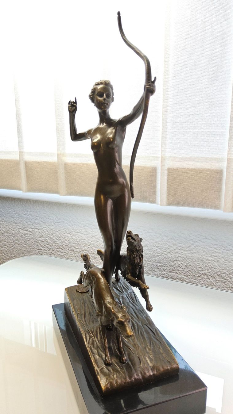 Sculture & Statue: Magnifique statue en bronze signé – Usato da Malleray venduto da Frederic24 9