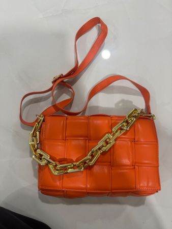 Trendige Handtasche Orange – Sommer-Style – WG 🍟