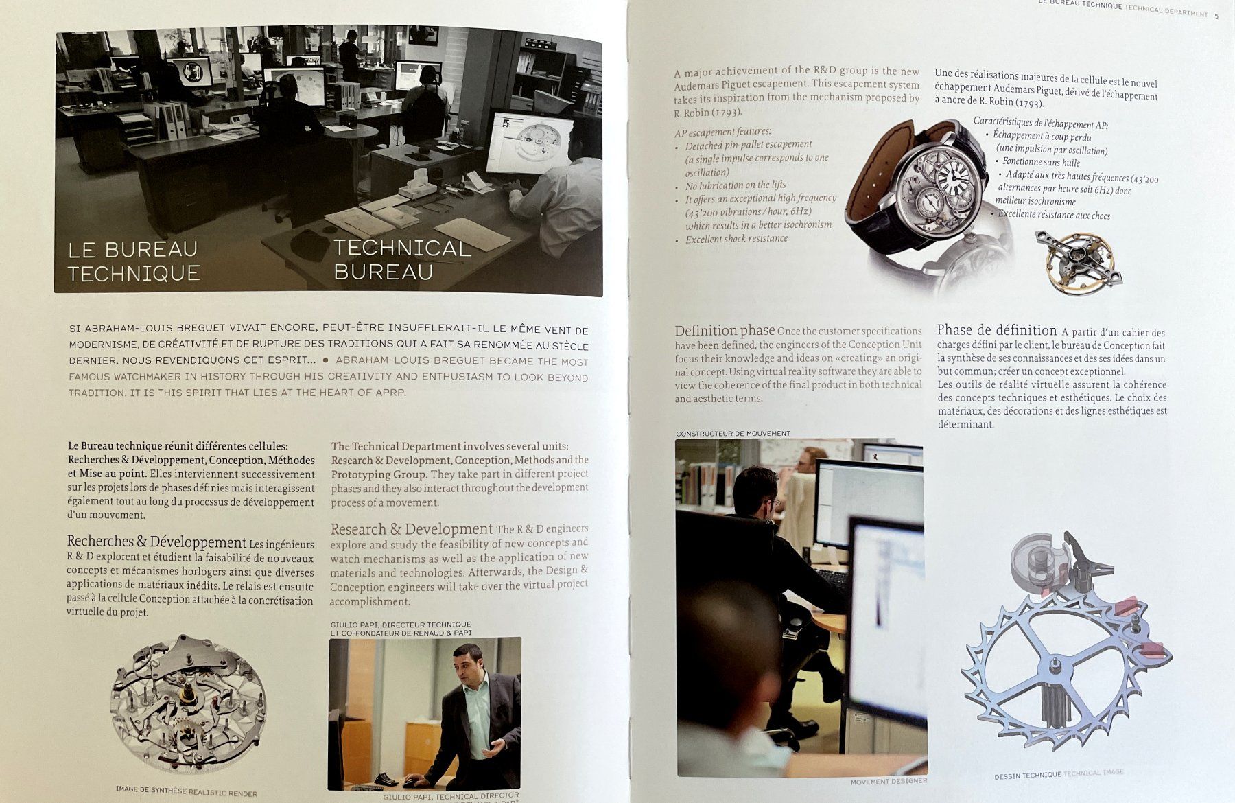 Libri: Audemars Piguet - Conception et production de montres à comp – Usato da Savagnier venduto da Ne2065 3