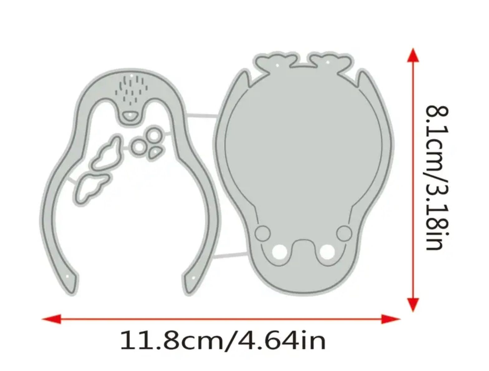 Sciablone: Pinguin - Stanzschablone – Nuovo e nell'imballaggio originale da Frenkendorf venduto da jazzplatten 1