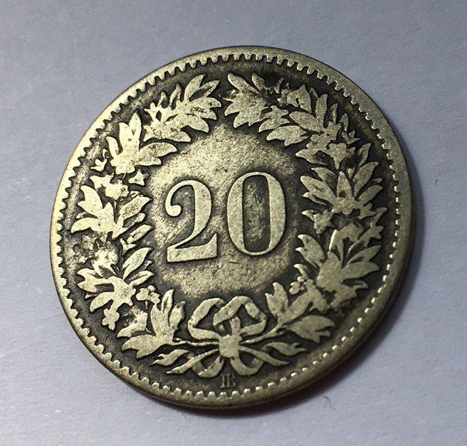 Tutti le monete: 1851 20 Rappen ss+ – Usato da Kirchberg SG venduto da Zenhad69 1